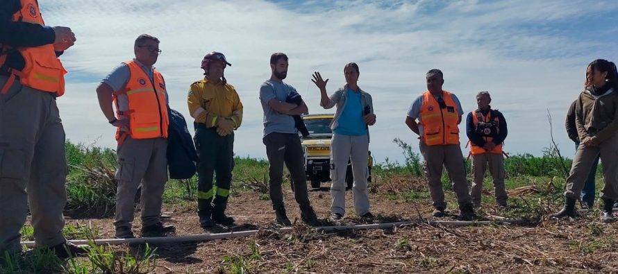 Especialistas de la Universidad del Litoral realizan quemas controladas en humedales para evitar incendios