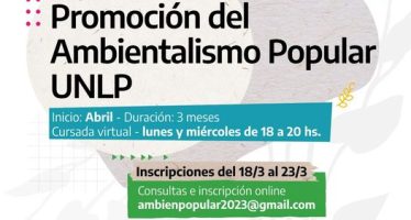 Comienza la inscripción para la diplomatura en Promoción del Ambientalismo Popular