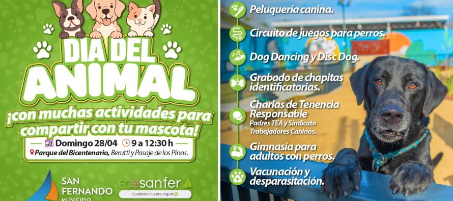 San Fernando: el domingo se celebrará el Día del Animal