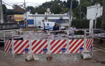 Otra rotura de una cañería de AySA en Escobar