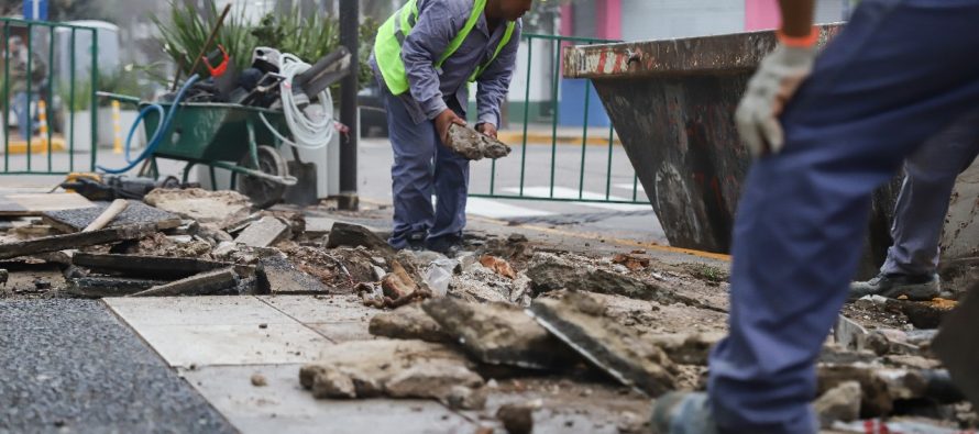 Avanzan las obras para renovar el Centro Comercial La Lucila