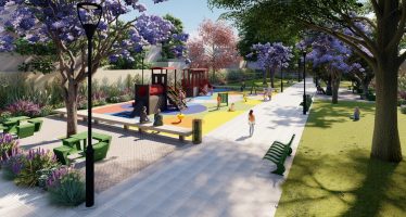 El Municipio de San Isidro construye una plaza en Boulogne