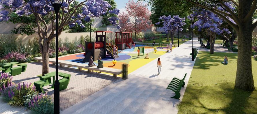 El Municipio de San Isidro construye una plaza en Boulogne