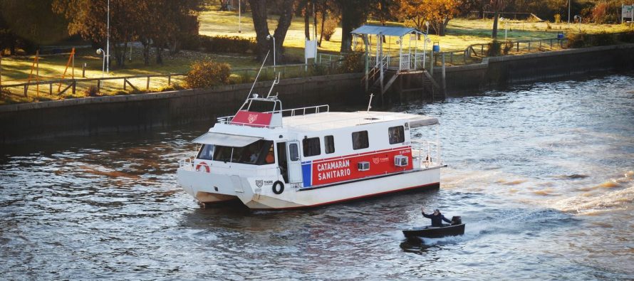 Así funcionará el Catamarán Sanitario del Municipio de Tigre durante la segunda quincena de agosto