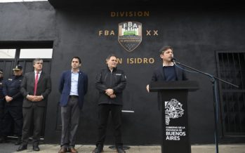 Kicillof inauguró las nuevas instalaciones de la Fuerza Barrial de Aproximación en San Isidro