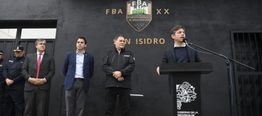 Kicillof inauguró las nuevas instalaciones de la Fuerza Barrial de Aproximación en San Isidro