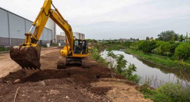 Comenzaron las obras en la ribera del Río Reconquista altura Moreno