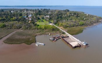 Entra en su etapa final la obra del muelle de la Isla Martín García