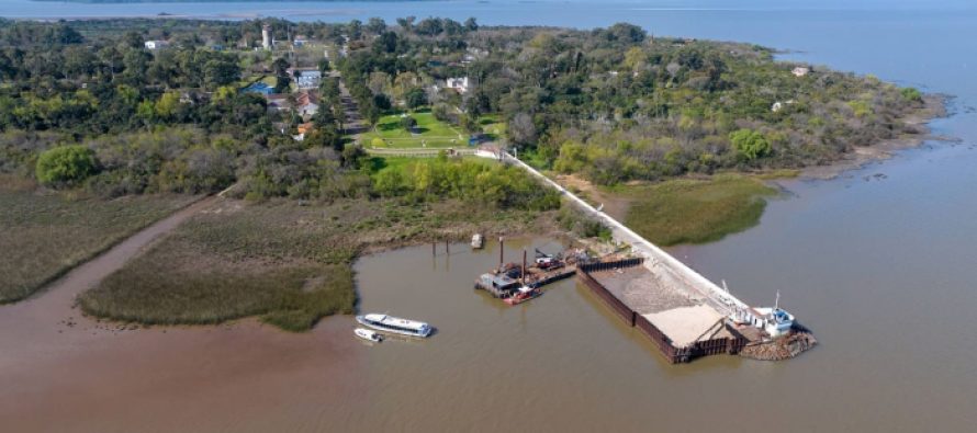 Entra en su etapa final la obra del muelle de la Isla Martín García