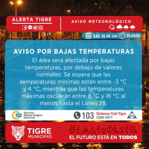 tigre alerta metereologico