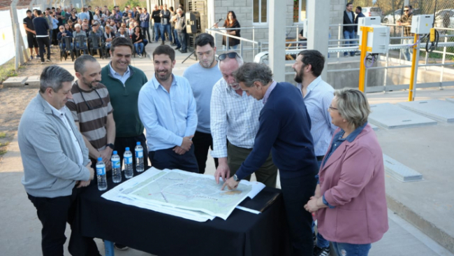 Cuenca del Luján: inauguraron la obra del Nuevo Colector Cloacal en Mercedes